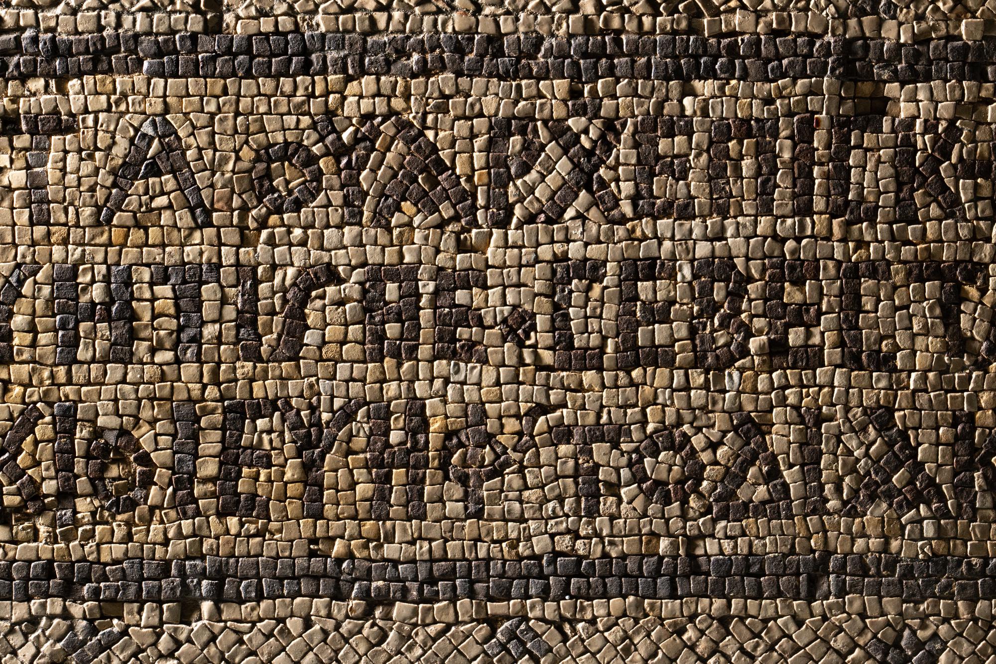 A Byzantine Mosaic with Inscription