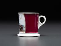 An Army Cannoneer's Porcelain Shaving Mug