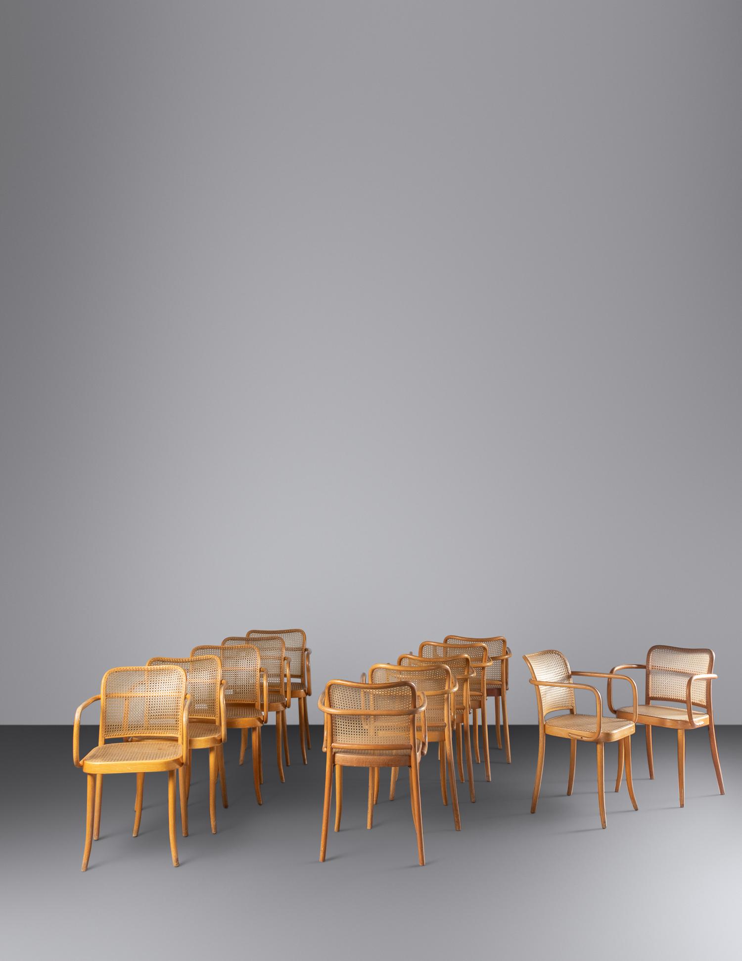 Set of Twelve Dining Chairs Stendig, Czech
