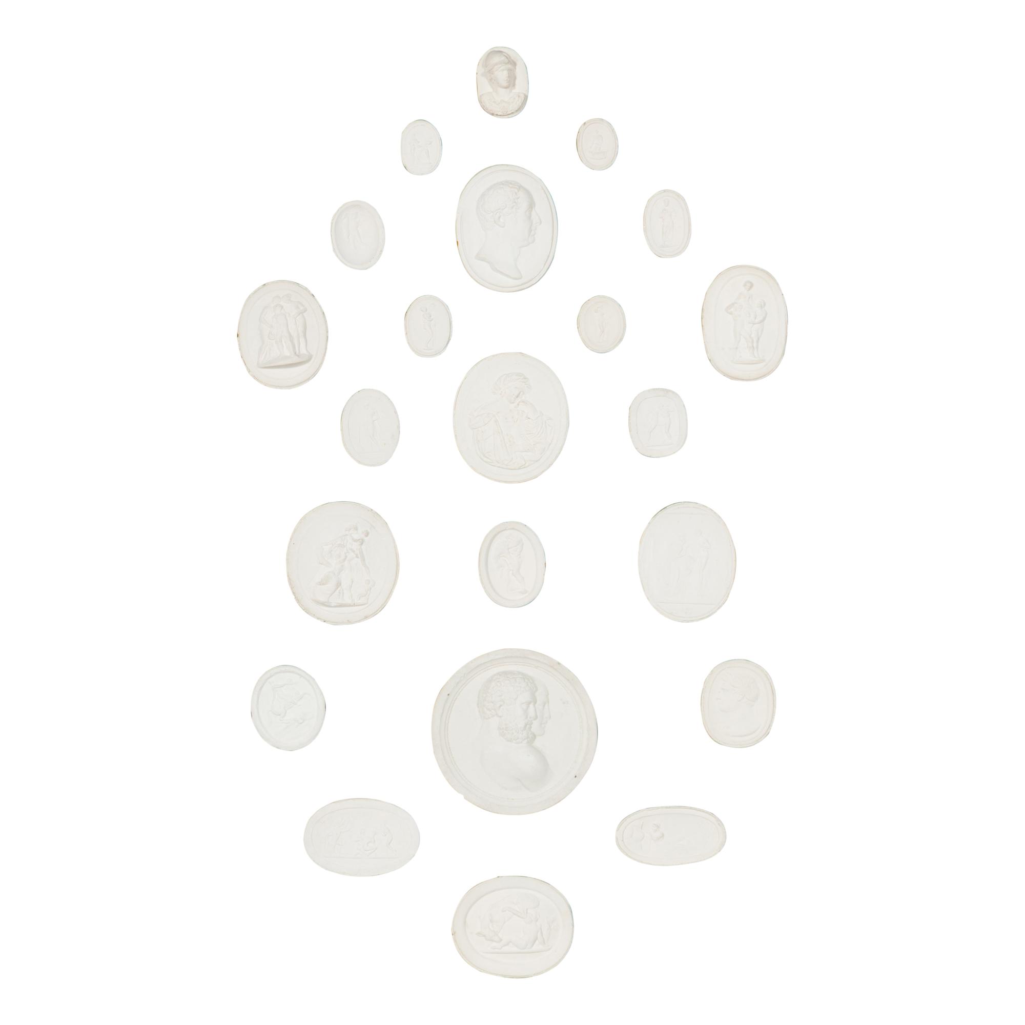 A Collection of Grand Tour Plaster Intaglios