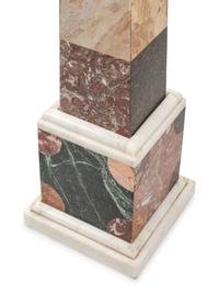 A Pair of Large Grand Tour Style Specimen Marble Obelisks
