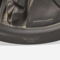 A Wedgwood Black Basalt Relief Roundel of Josiah Wedgwood UK, 2000s