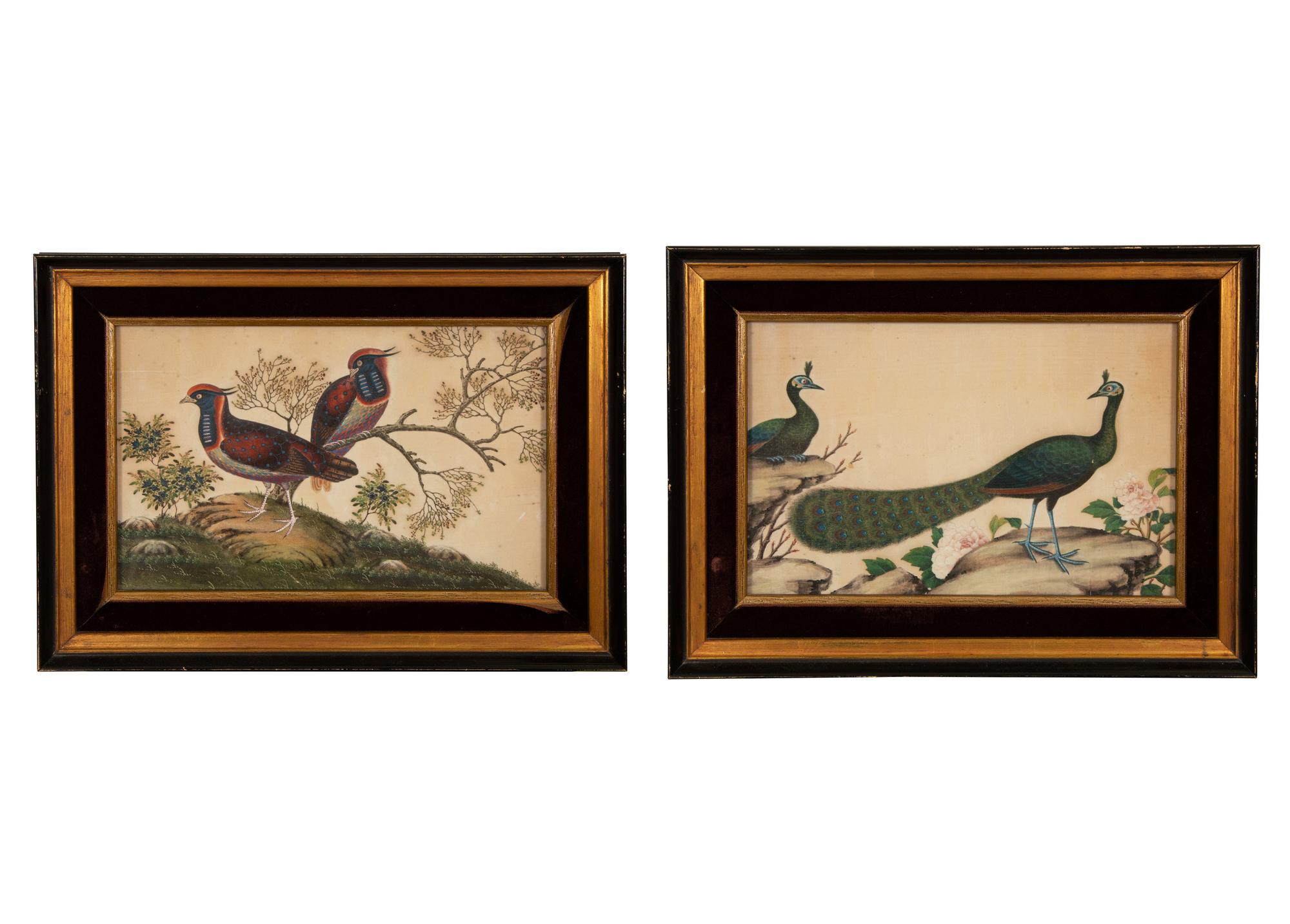 A Pair of Chinese Watercolors on Paper