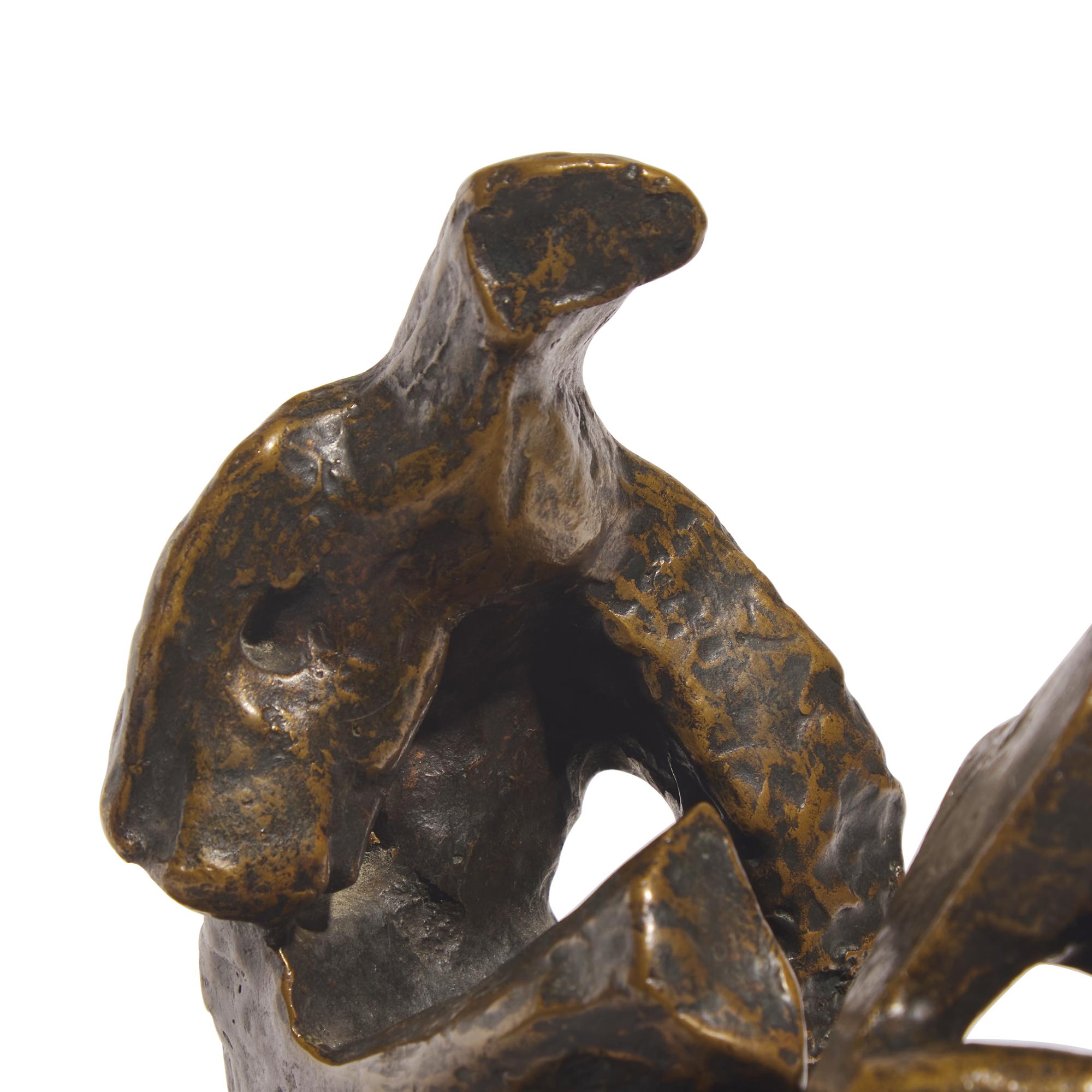 Henry Moore (British, 1898-1986) — Two Piece Reclining Figure: Maquette No. 4, 1961