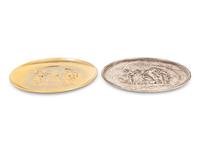 Two Lincoln Mint Silver Plates After Salvador Dali