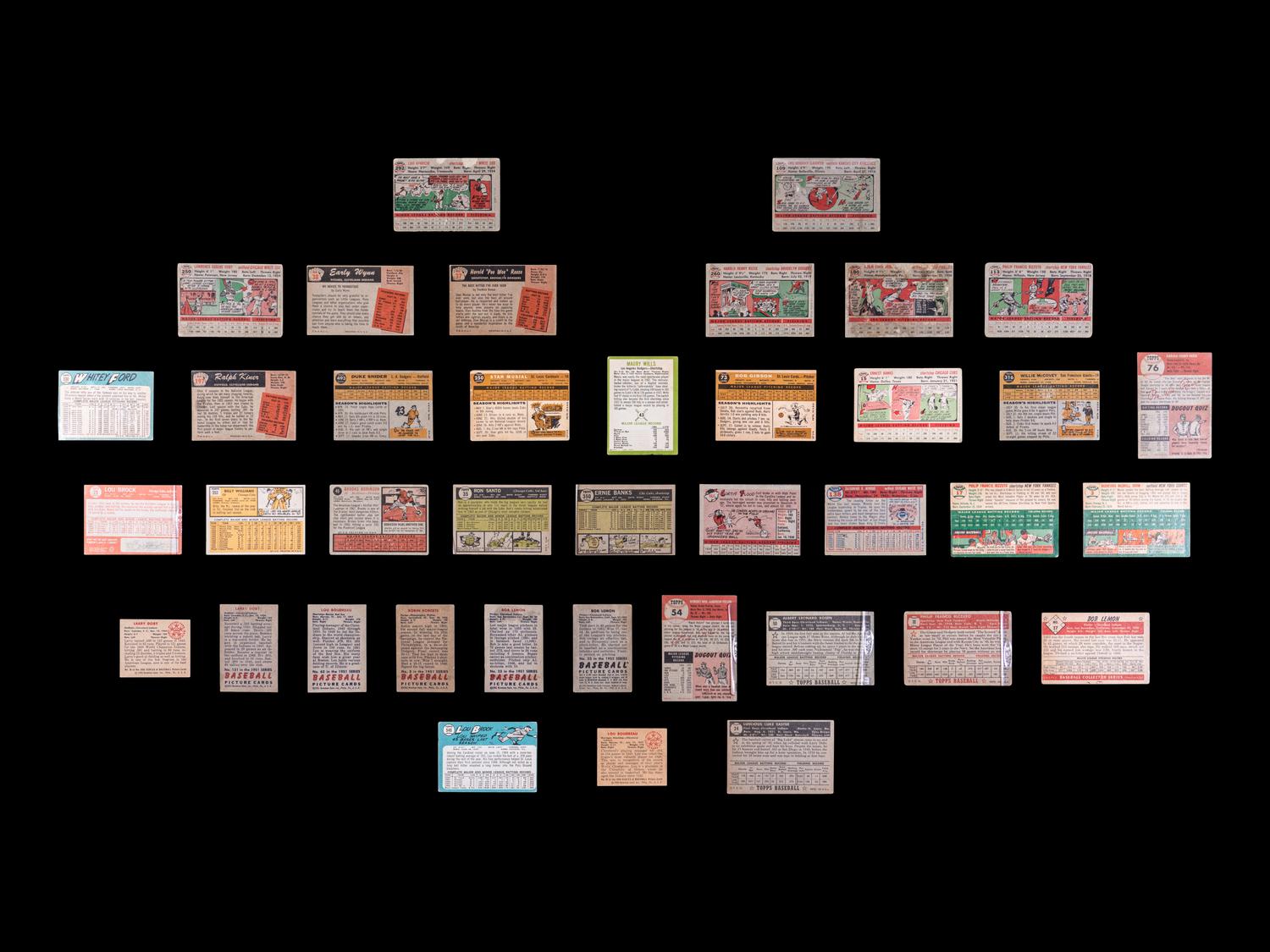 A Shoebox Collection of Over 550 Assorted 1950s and 1960s Baseball Cards Including Multiple Hall of Famers and Notables,
