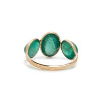 YELLOW GOLD AND EMERALD RING