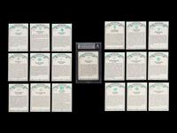 A Group of 19 1984 Donruss Diamond Kings Signed Autograph Baseball Cards,