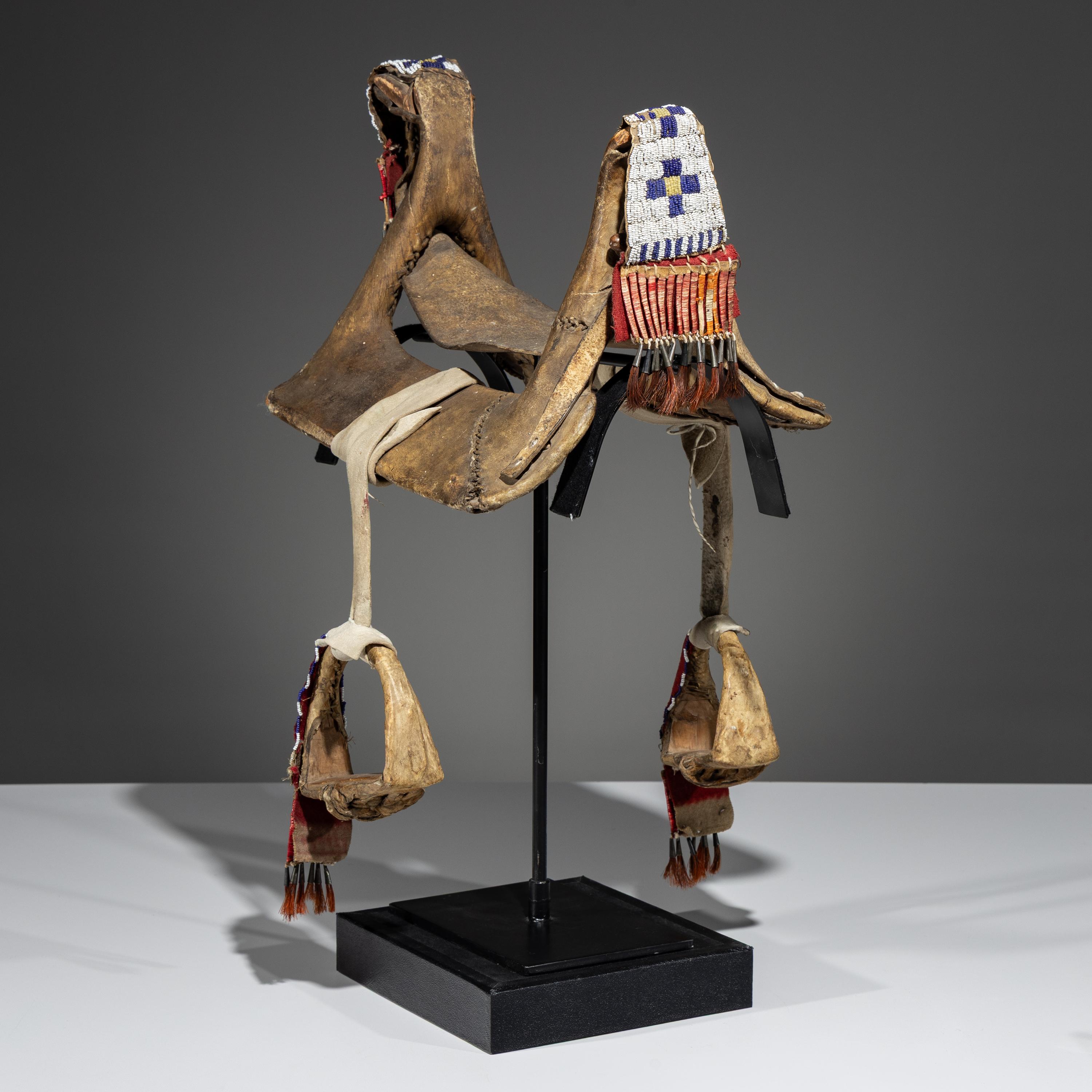 Sioux Child's Beaded Saddle Tree
