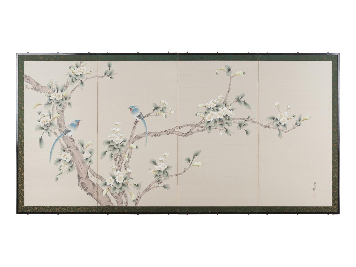 A Japanese Four-Panel Screen - Donated