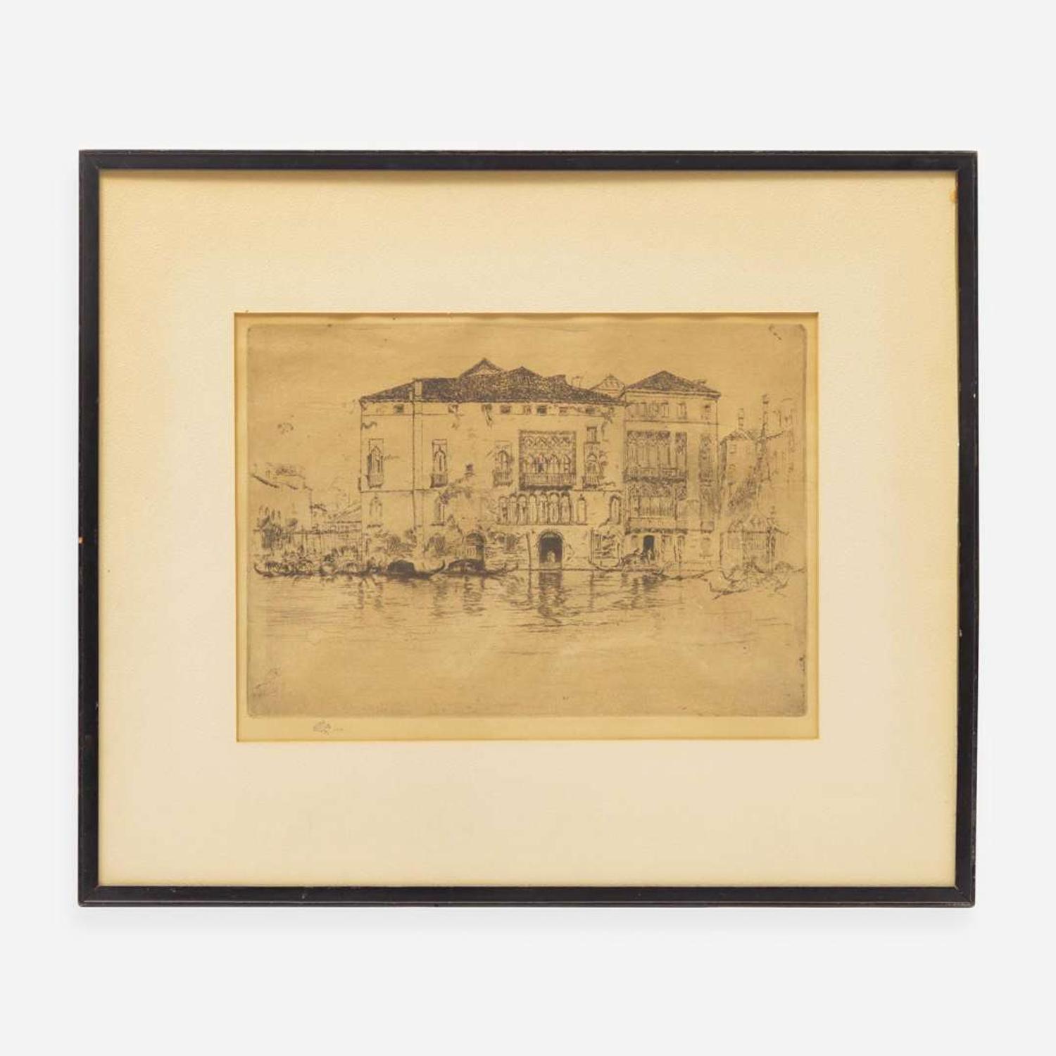 James Abbott McNeill Whistler (American, 1834-1903) The Palaces (From Venice, a Series of Twelve Etchings)
