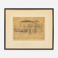 James Abbott McNeill Whistler (American, 1834-1903) The Palaces (From Venice, a Series of Twelve Etchings)
