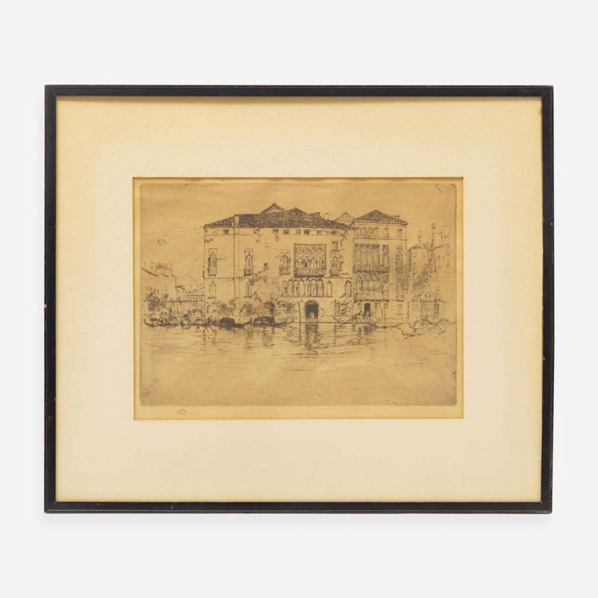 James Abbott McNeill Whistler (American, 1834-1903) The Palaces (From Venice, a Series of Twelve Etchings)