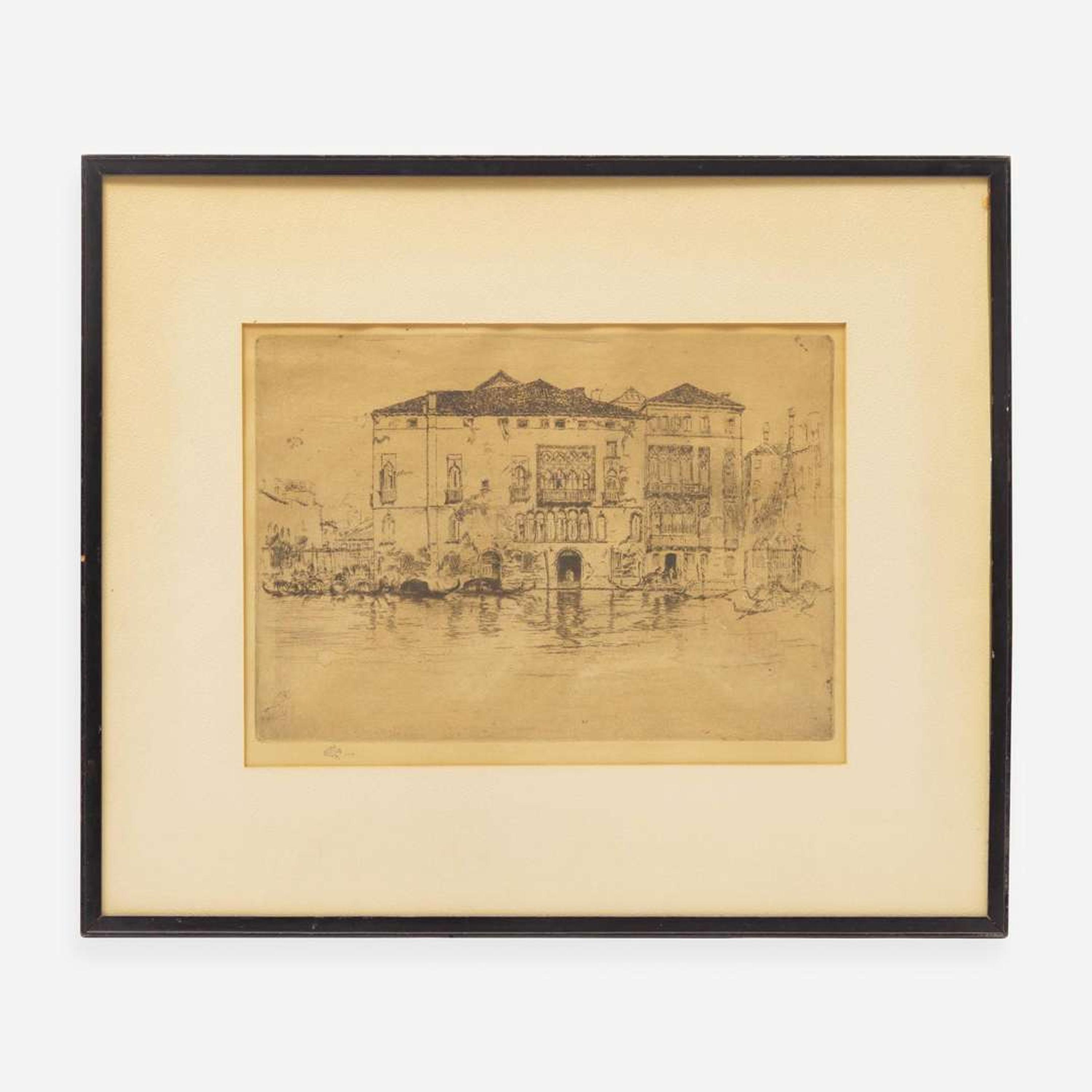 James Abbott McNeill Whistler (American, 1834-1903) The Palaces (From Venice, a Series of Twelve Etchings)