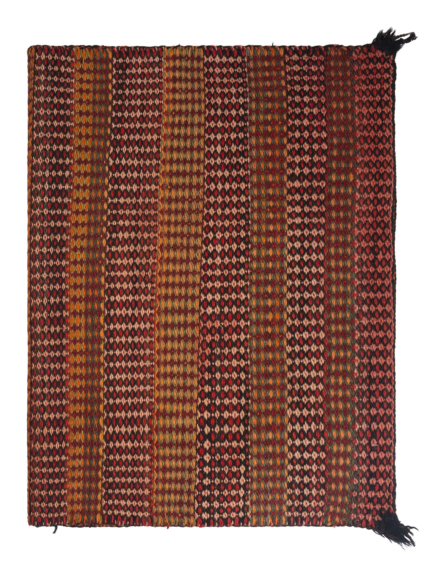 Navajo Twill Weave Double Saddle Blanket / Rug