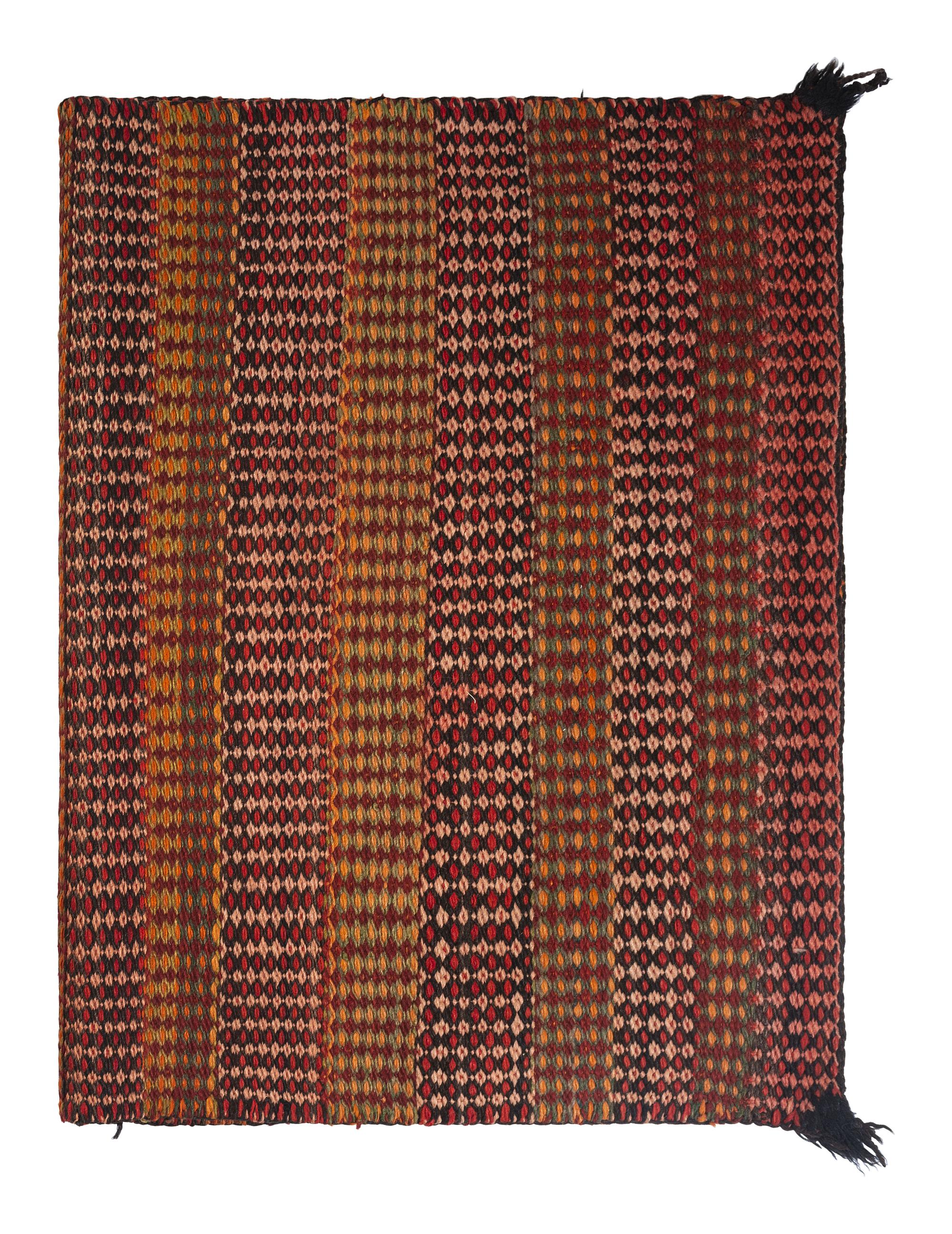 Navajo Twill Weave Double Saddle Blanket / Rug