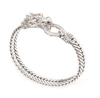 A Sterling Silver and Diamond 'Naga' Bracelet, John Hardy, 23.10 dwts.