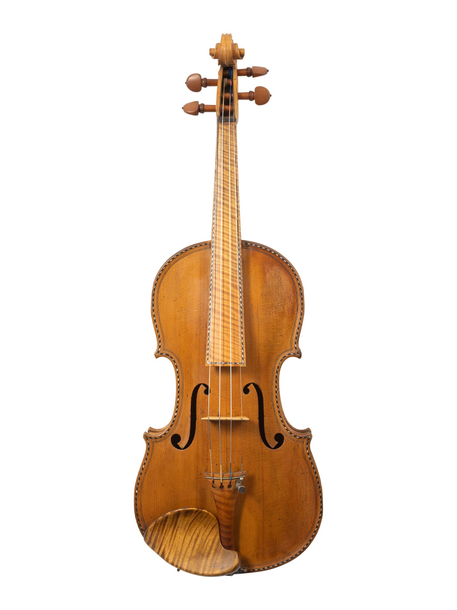 A French Violin with Mother-of-Pearl Inlay