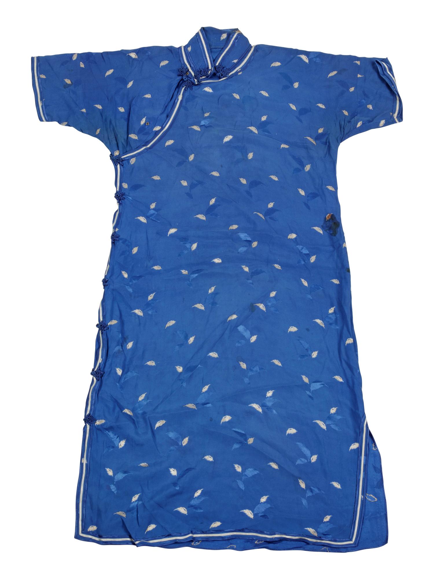 Two Chinese Silk Woven Lady's Cheongsam, Qipao