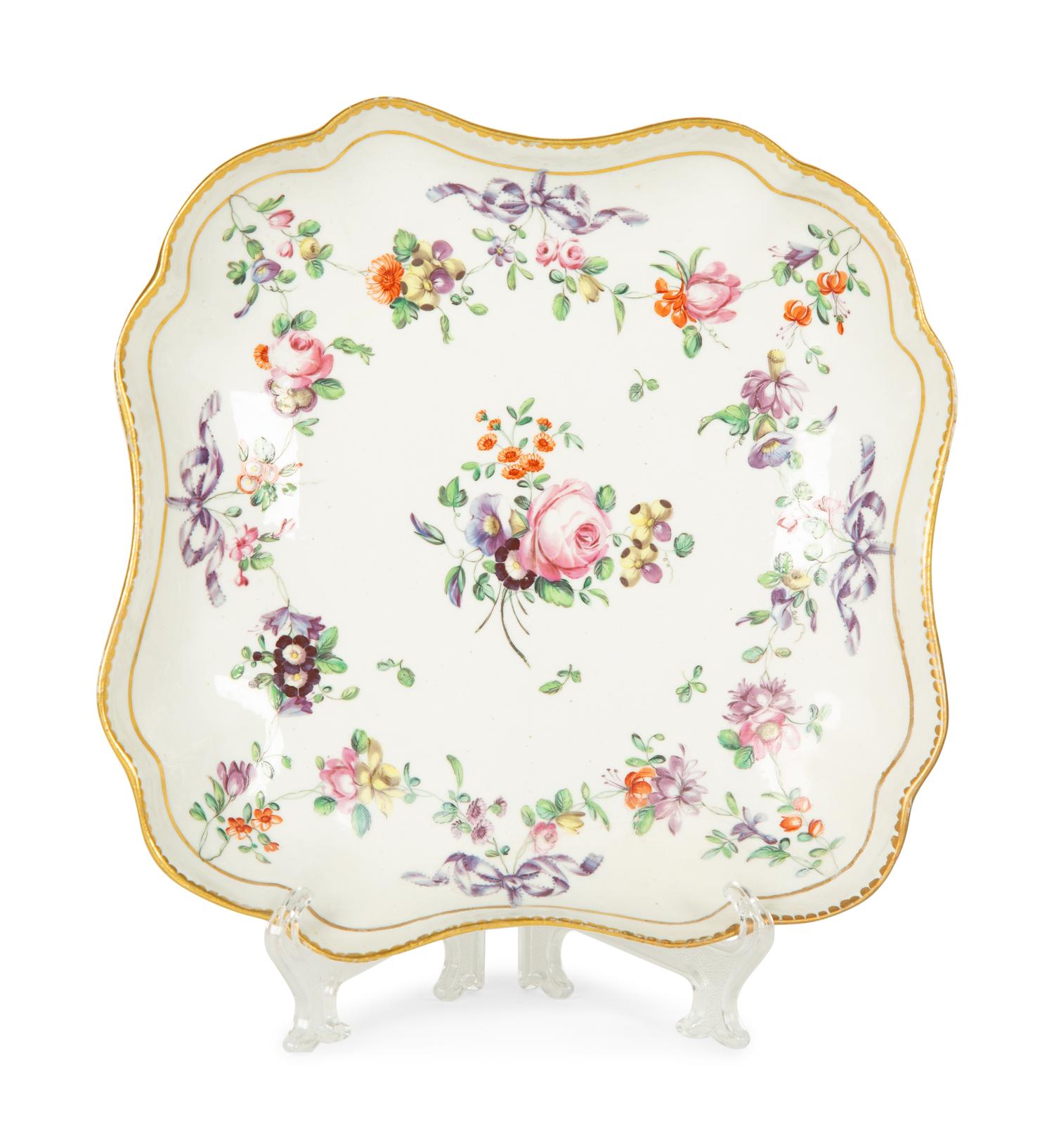 Three English Porcelain Articles — 18TH CENTURY