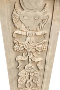 A Pair of Italian Carved Marble Pedestals