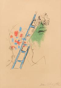 Marc Chagall, (French/Russian, 1887-1985), L’echelle (from Chagall), 1957