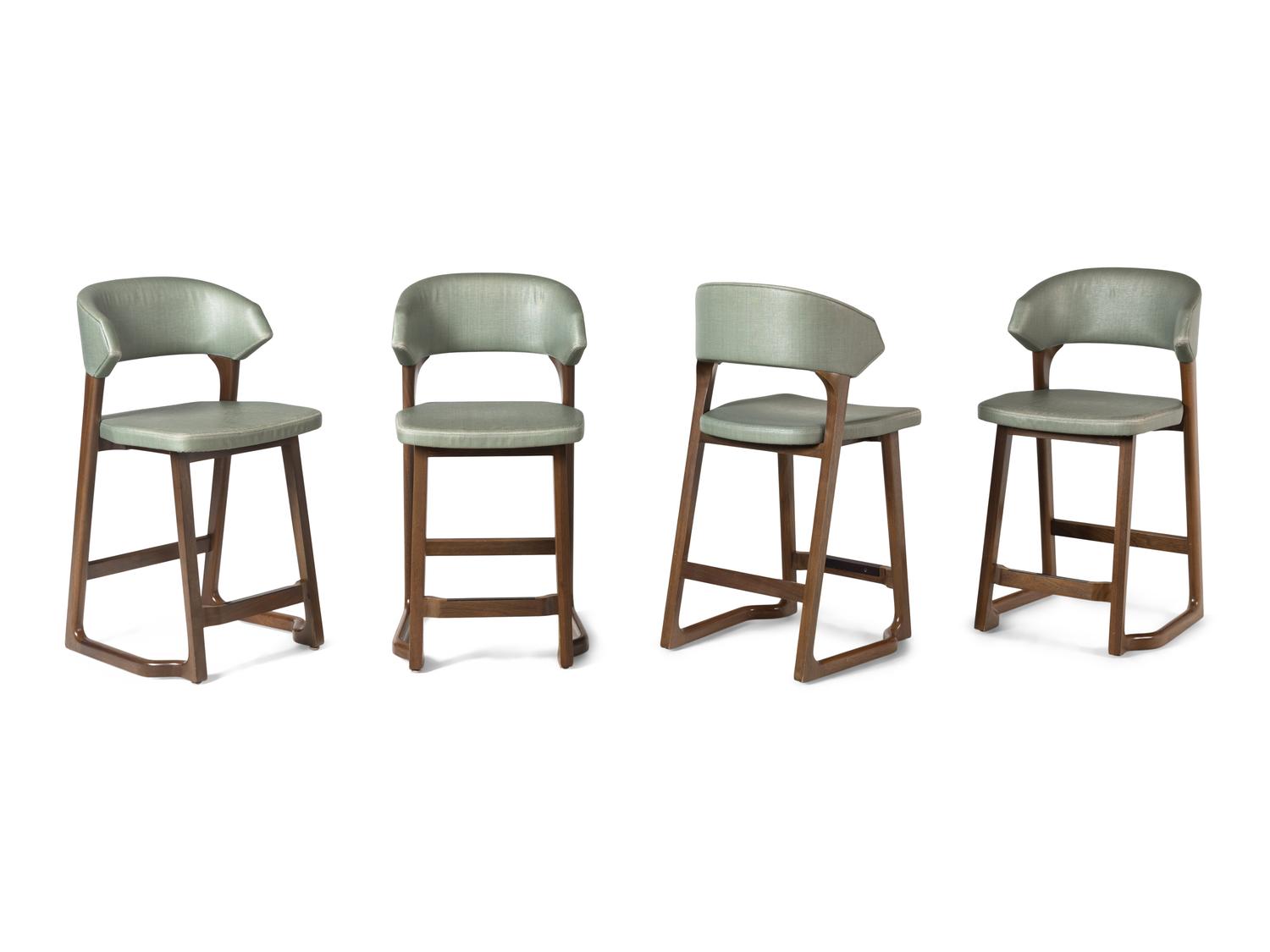 A Set of Four Contemporary Counter Stools