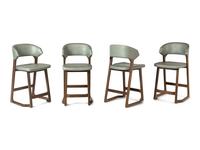 A Set of Four Contemporary Counter Stools