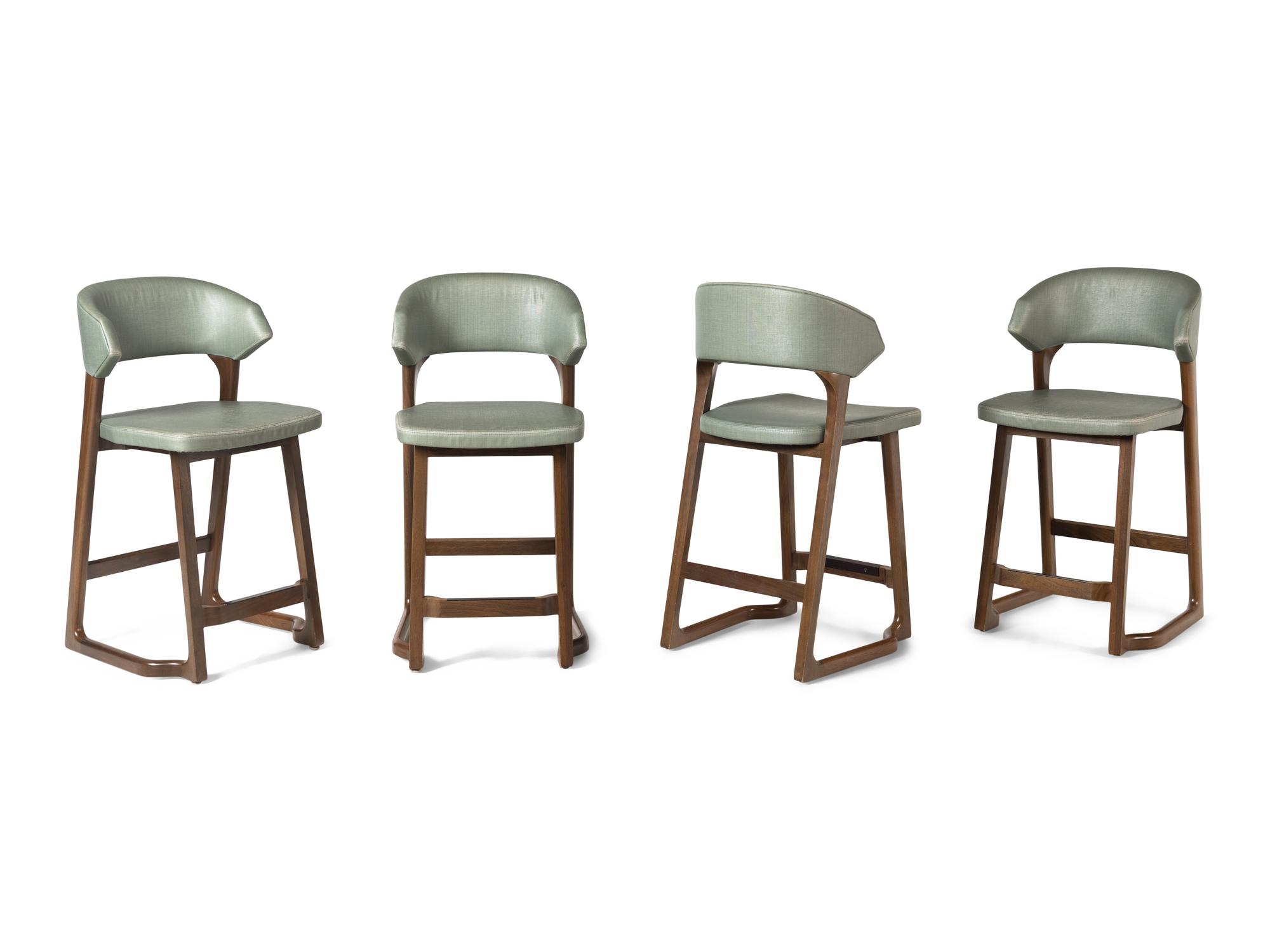 A Set of Four Contemporary Counter Stools