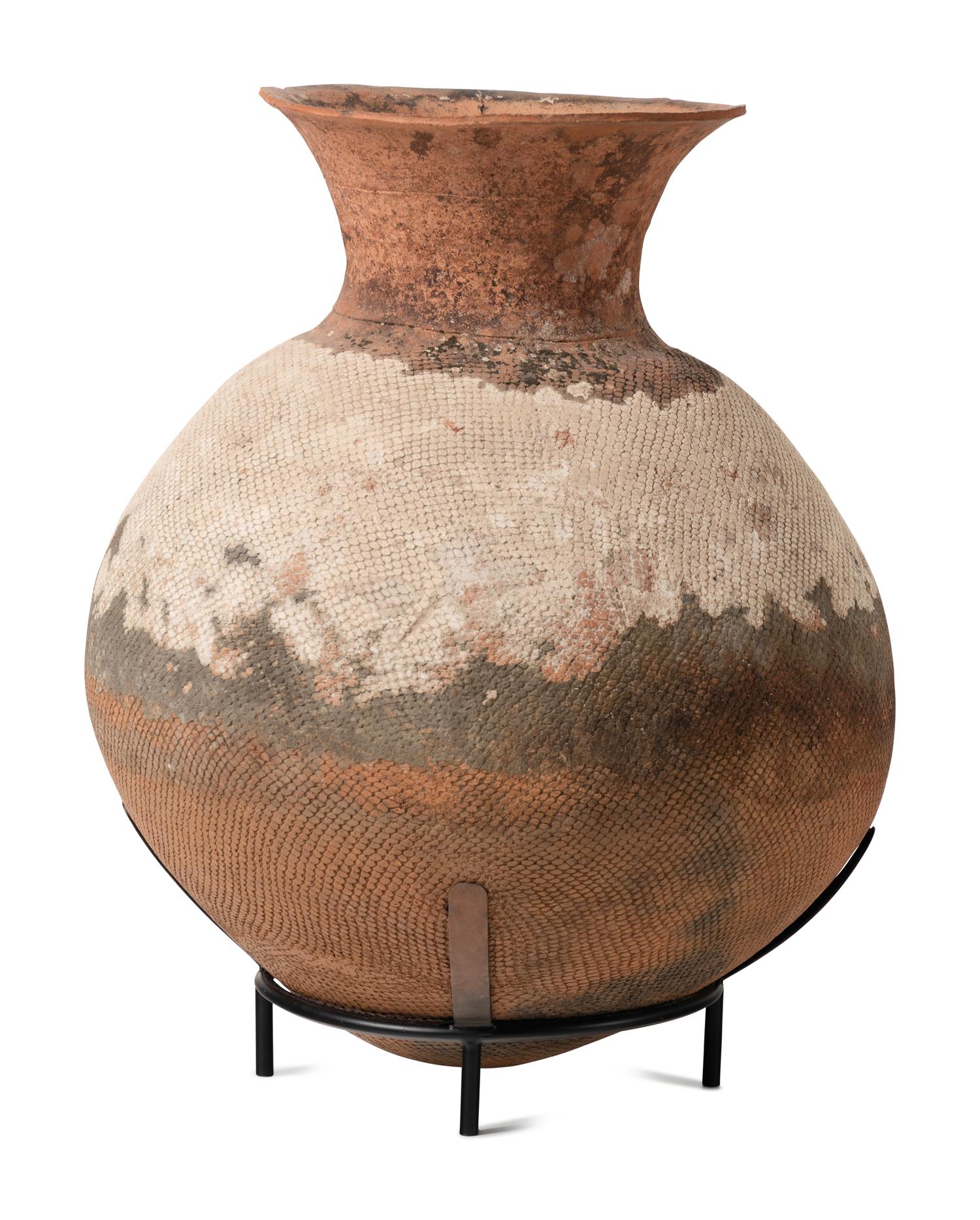 A Large African Earthenware Vessel