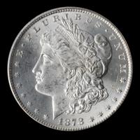A United States 1878-CC Morgan Silver Dollar Coin