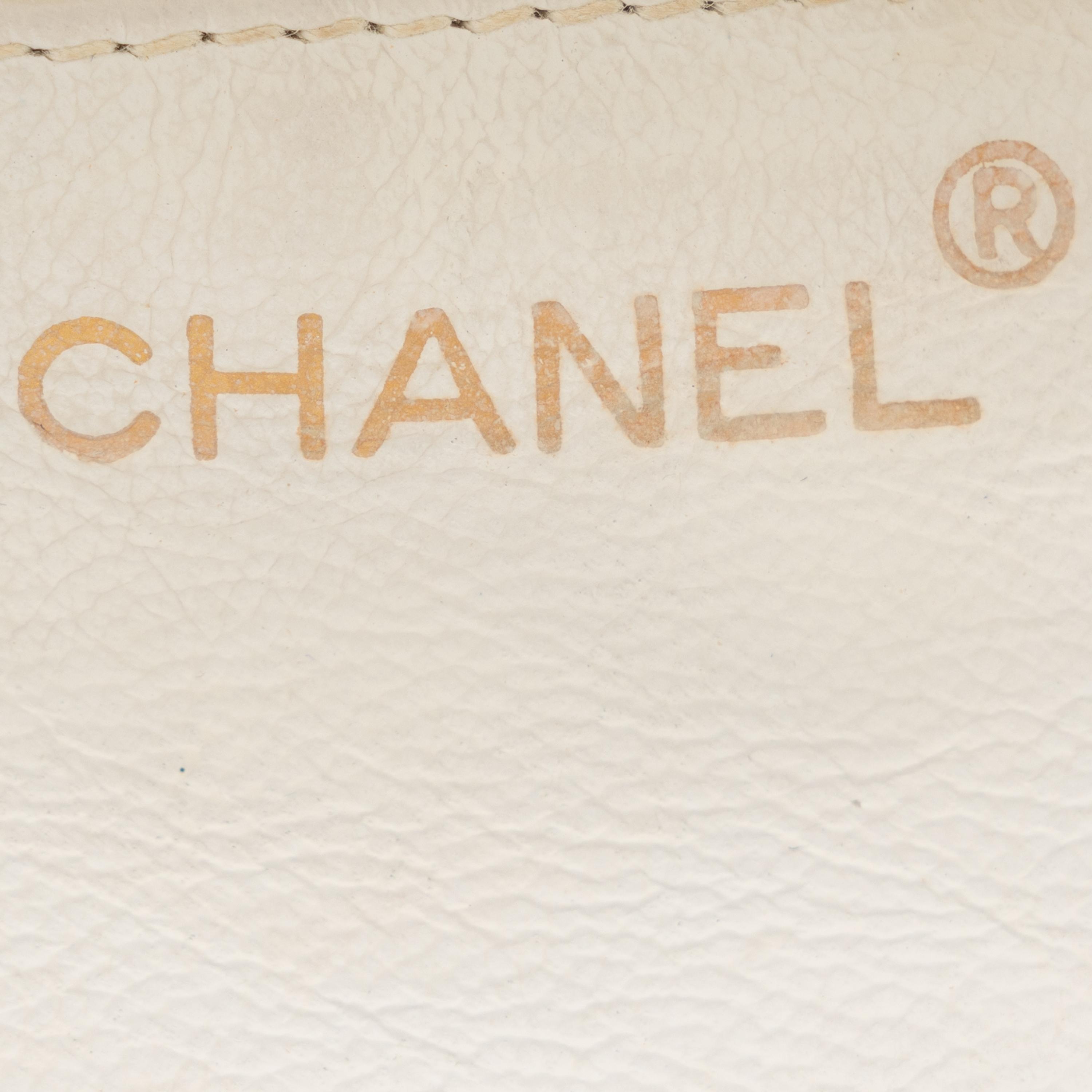 Chanel, Camera Bag in White Ostrich