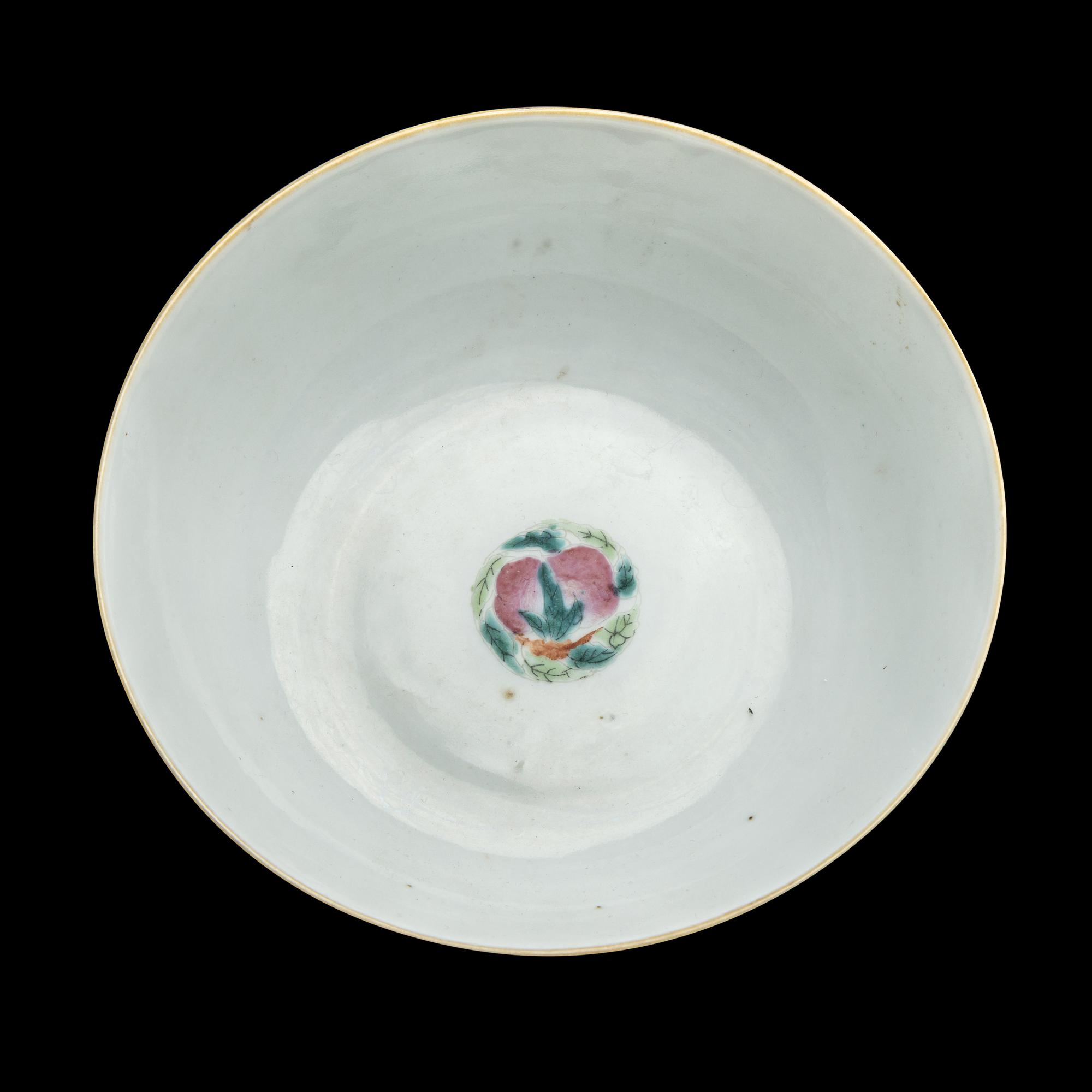 A Chinese Famille Rose Porcelain 'Fu Lion' Bowl, Tongzhi Period 清同治 粉彩戯獅圖碗