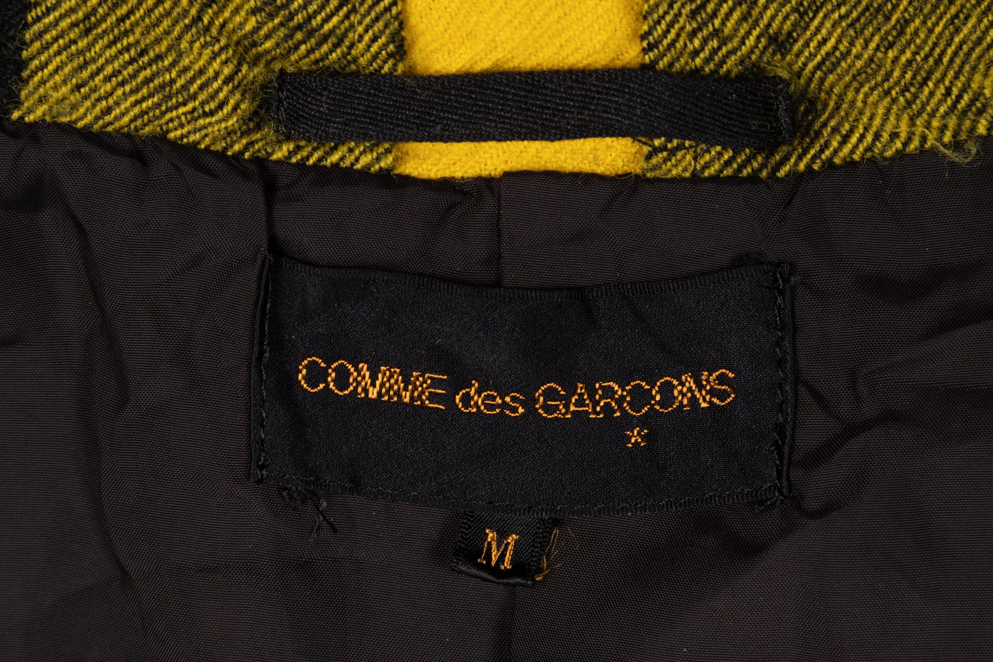 Comme des Garçons Yellow Tartan Plaid Ensemble, Fall 2000