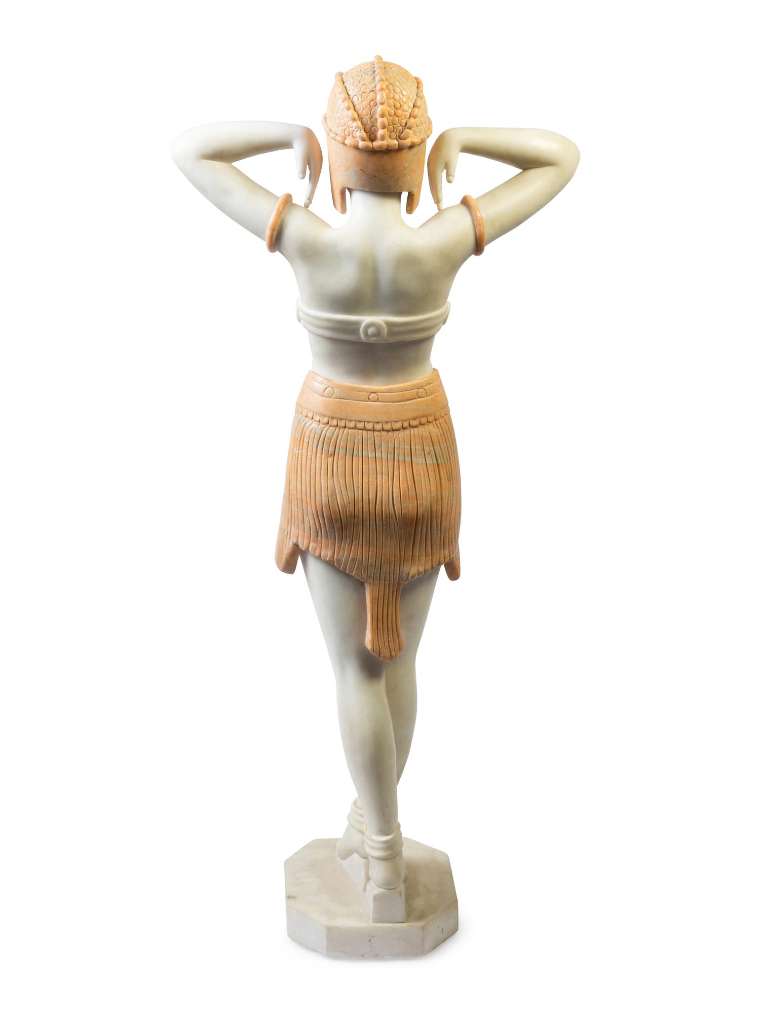 An Art Deco Alabaster Statue