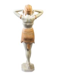 An Art Deco Alabaster Statue