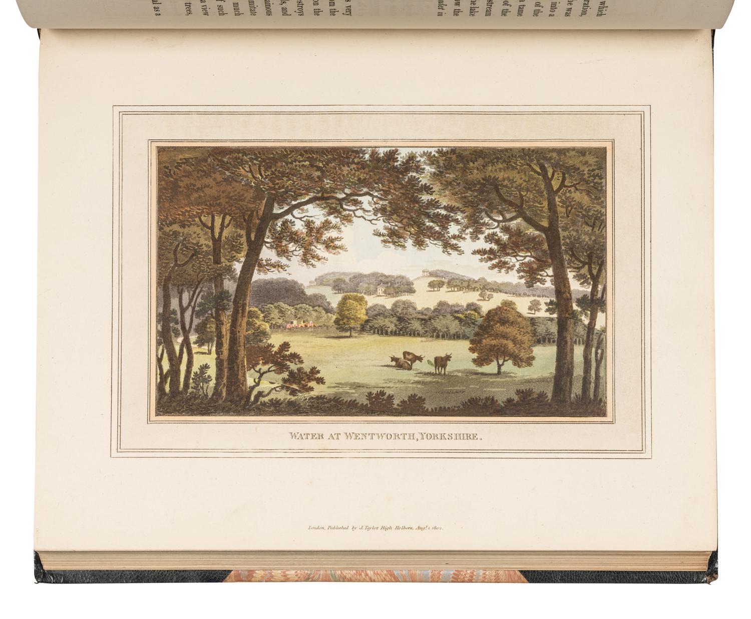 REPTON, Humphry (1752-1818). Observations on the Theory and Practice of Landscape Gardening, including some remarks on Grecian and Gothic Architecture . London: T. Bensley for J. Taylor, 1803.