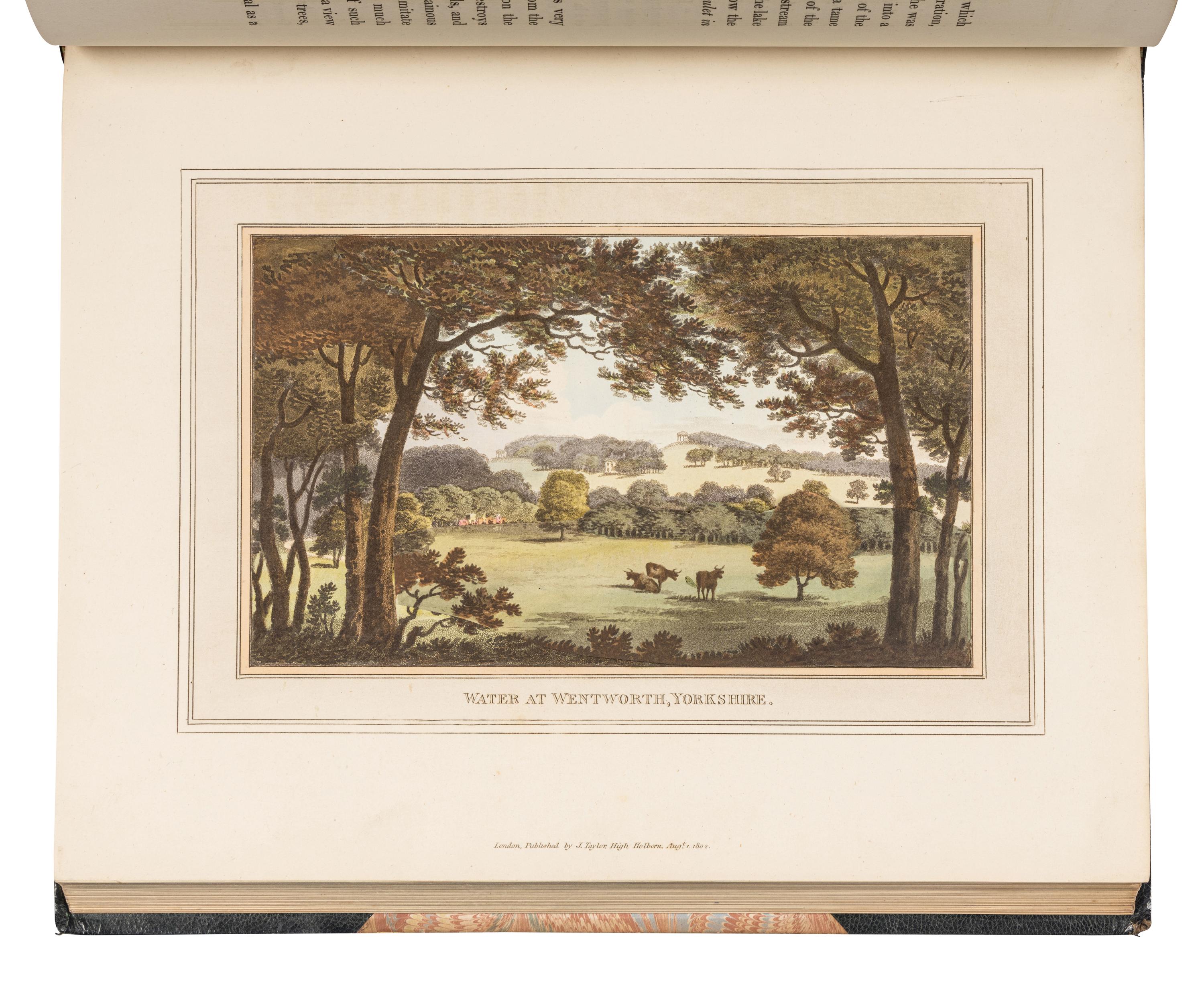 REPTON, Humphry (1752-1818). Observations on the Theory and Practice of Landscape Gardening, including some remarks on Grecian and Gothic Architecture . London: T. Bensley for J. Taylor, 1803.