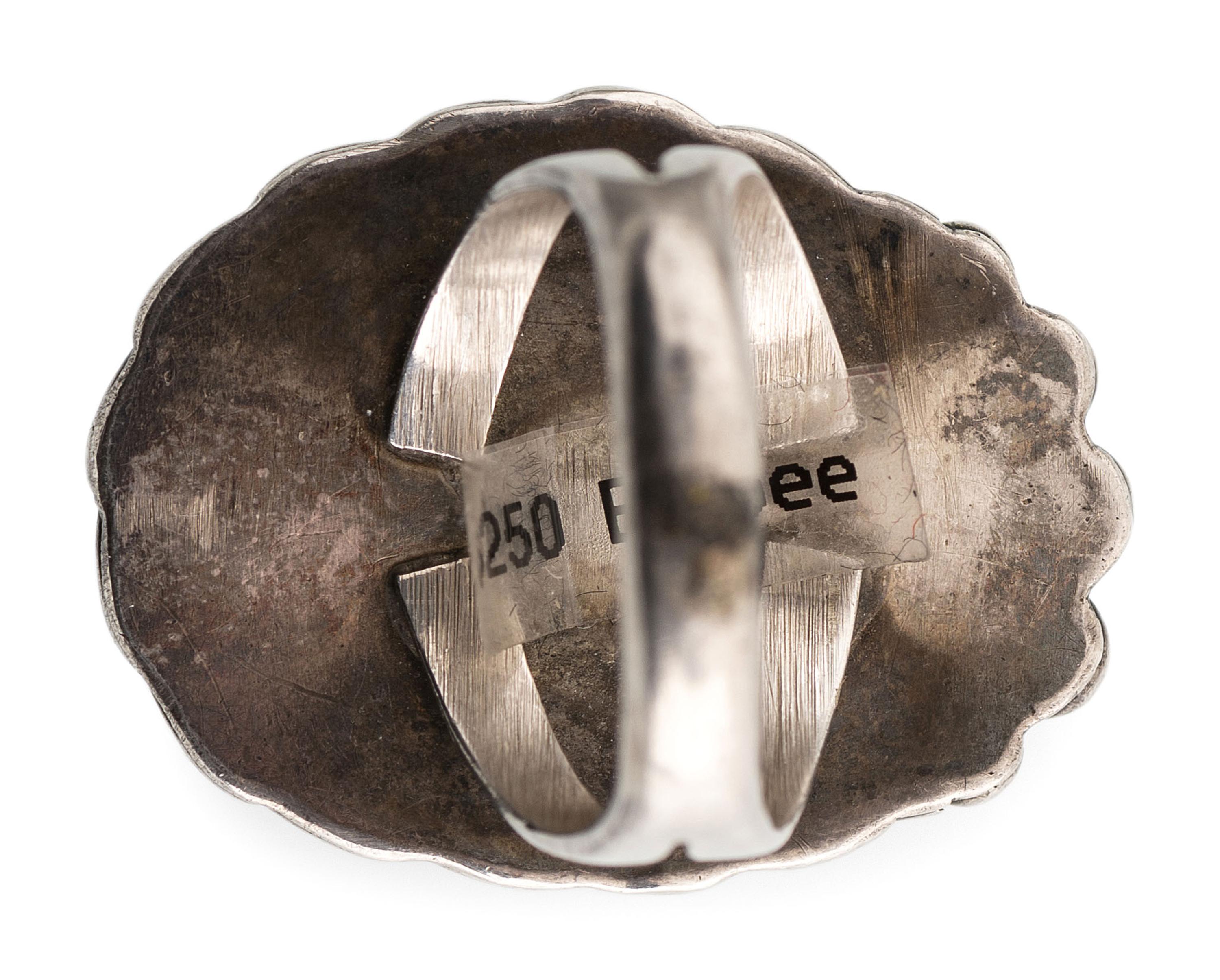 Navajo Silver and Bisbee Turquoise Ring