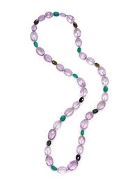 MULTIGEM BEAD NECKLACE