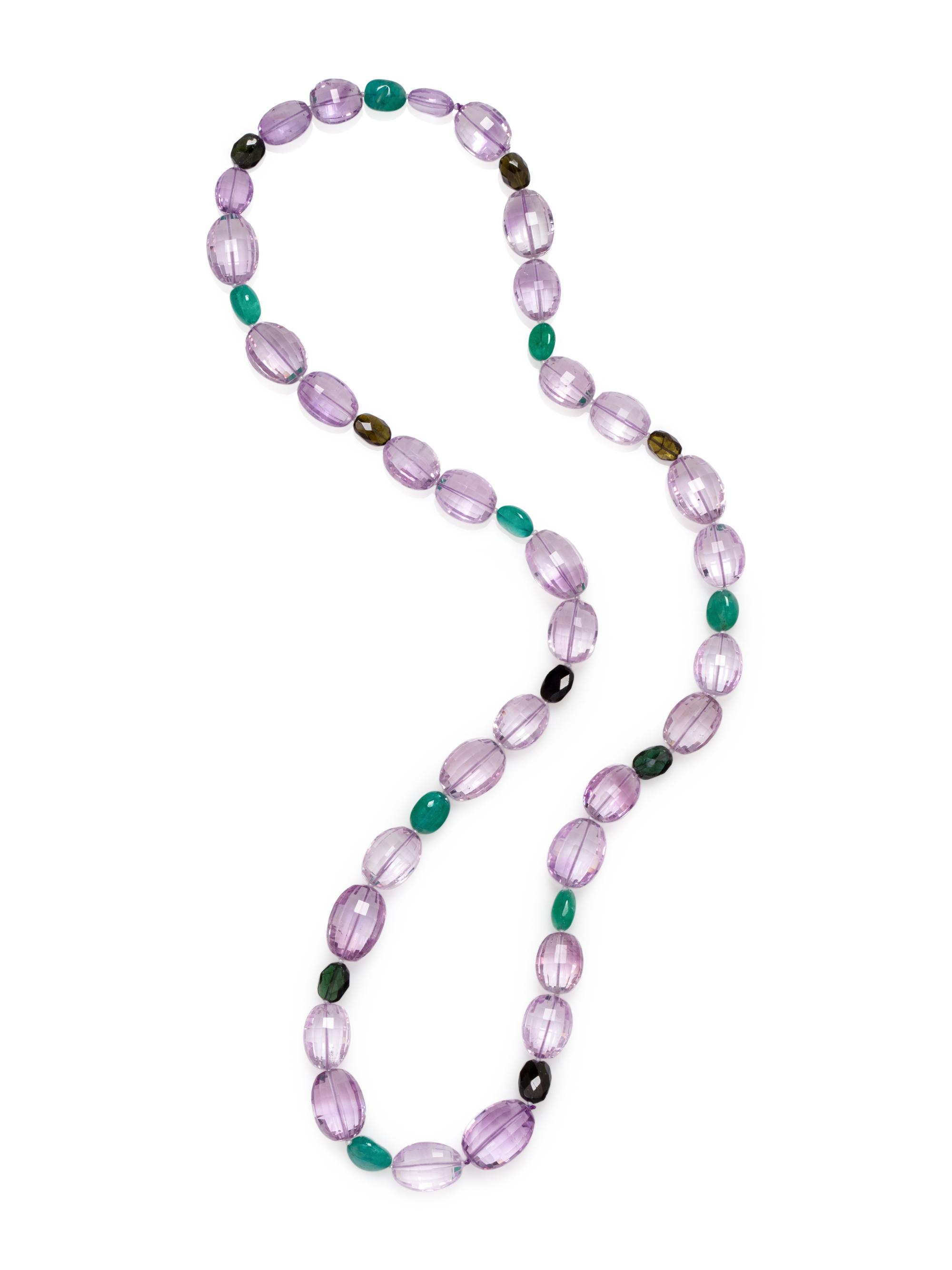 MULTIGEM BEAD NECKLACE