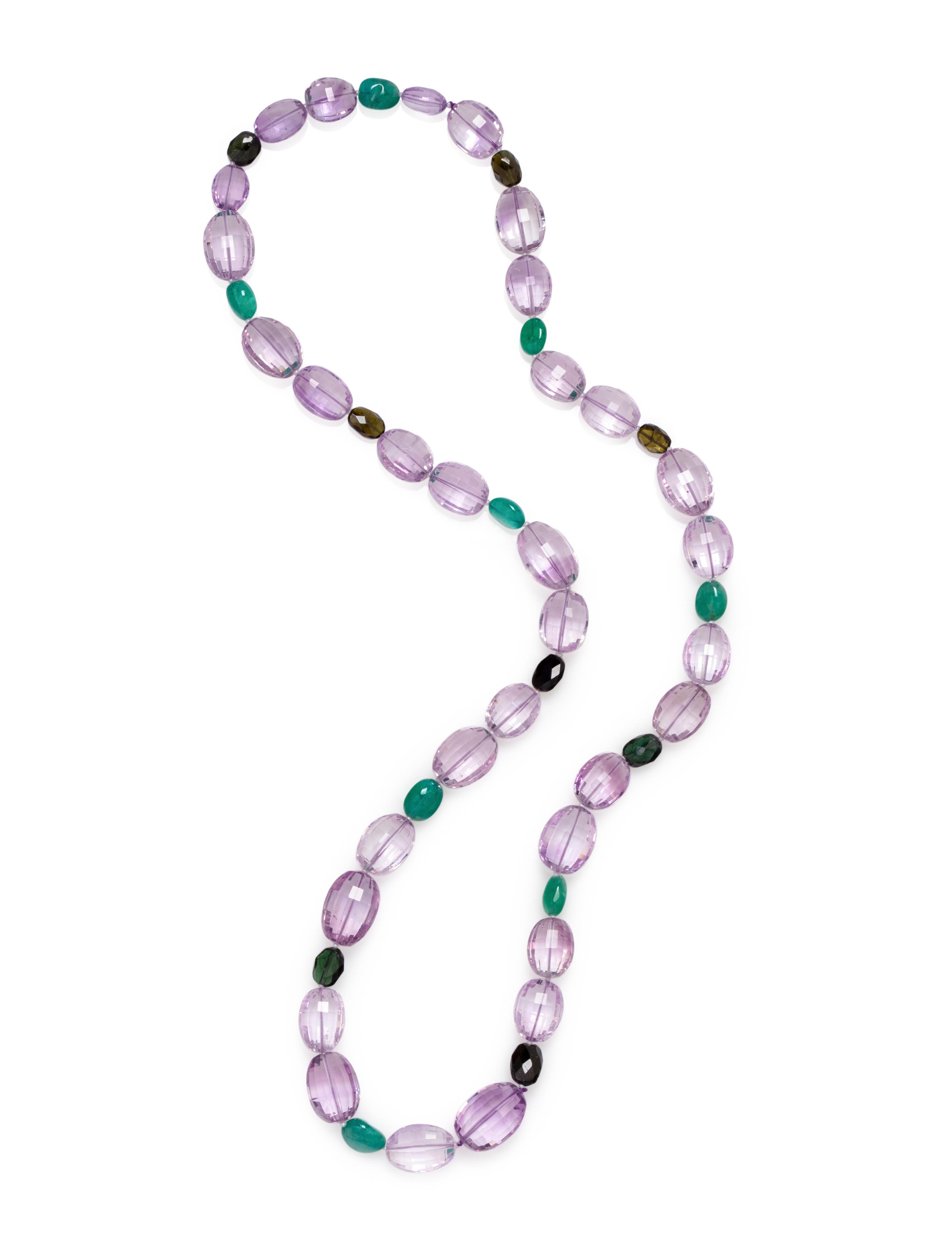 MULTIGEM BEAD NECKLACE