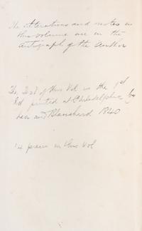 POE, EDGAR ALLAN. Phantasy-Pieces. [Paris, 1928]. Facsimile of author's own copy.