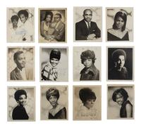 [FASHION - BEAUTY]. A group of 60 items, highlighted by photographs of fashionable subjects, some by Shotski Jones, images of the Sapphire Girls, and Miss Black Universe program.