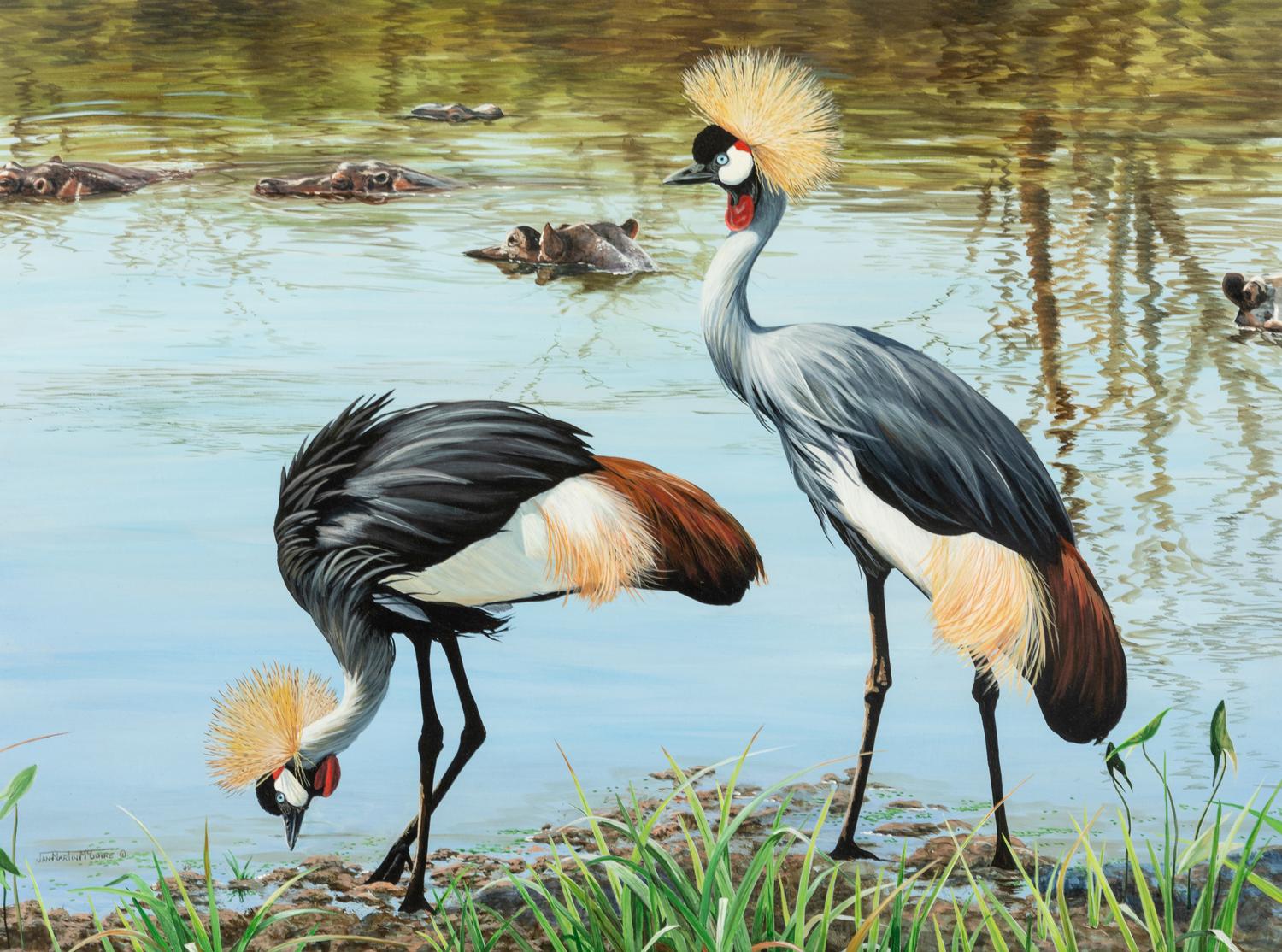 Pair of Cranes , 2005