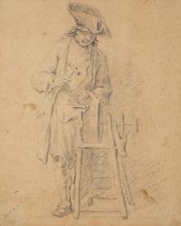 Young Cobbler with Hammer at Work