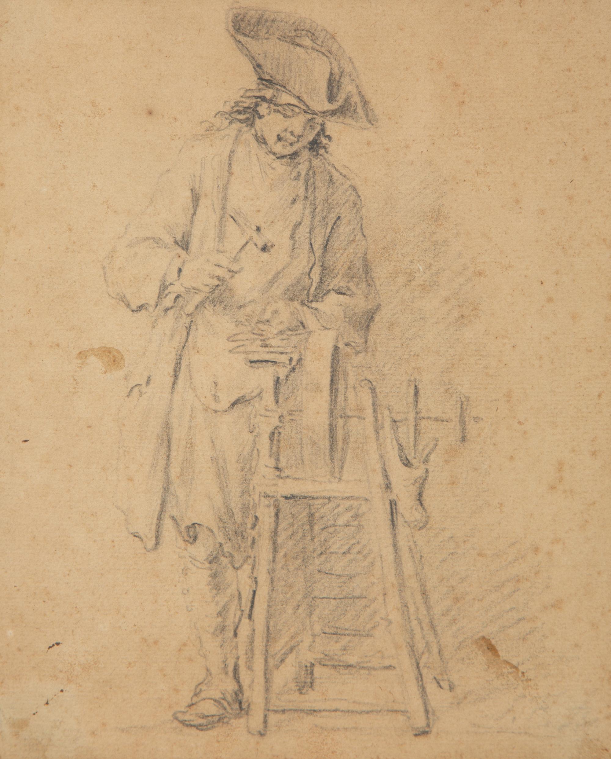 Young Cobbler with Hammer at Work