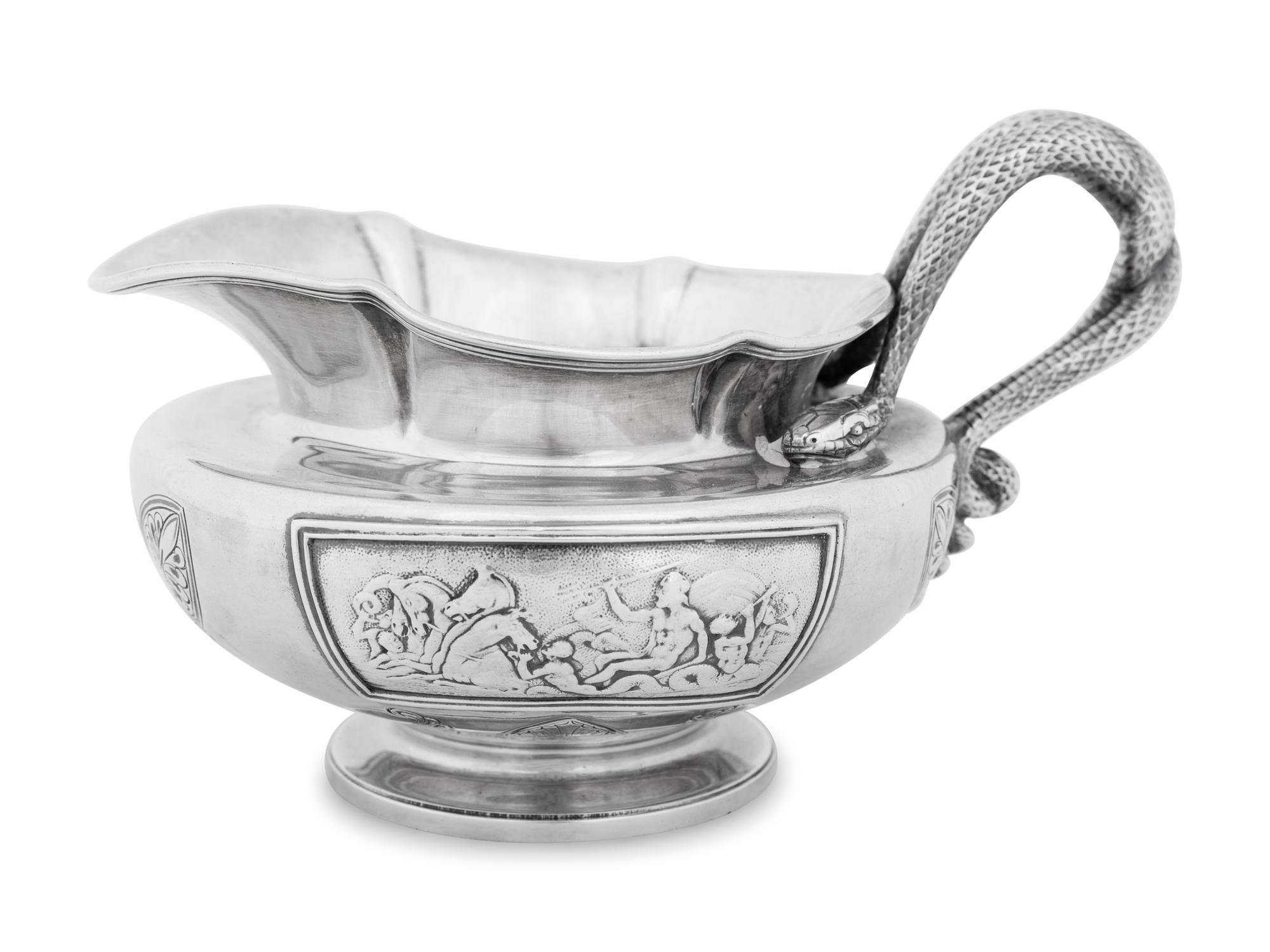 An American Silver Creamer