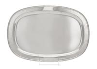 An American Silver Meat Platter, Lebolt & Co., Chicago, IL, 20th Century, of oval form with reeded rims.