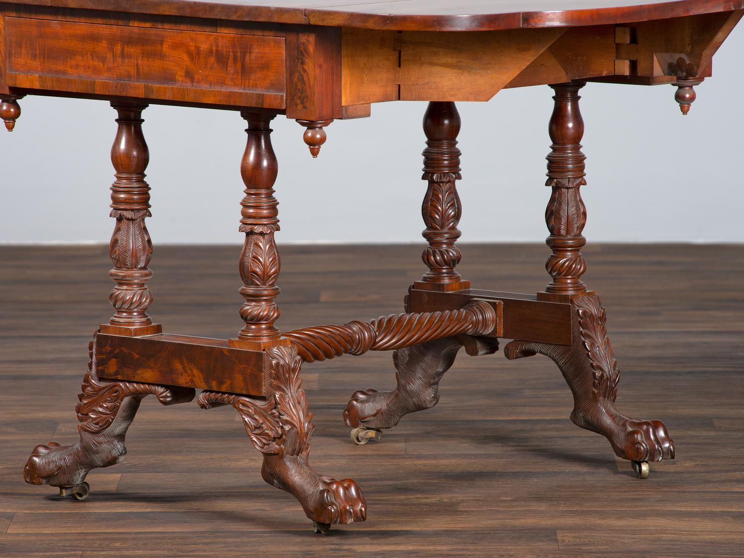 A Classical Mahogany Drop-Leaf Table